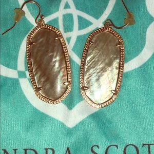 KS Elle rose gold earrings